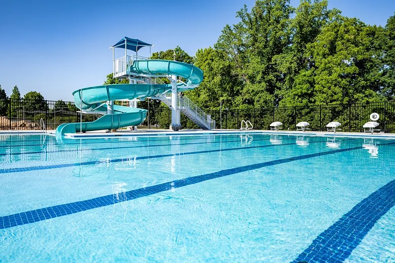 Separate pools for adults and kids