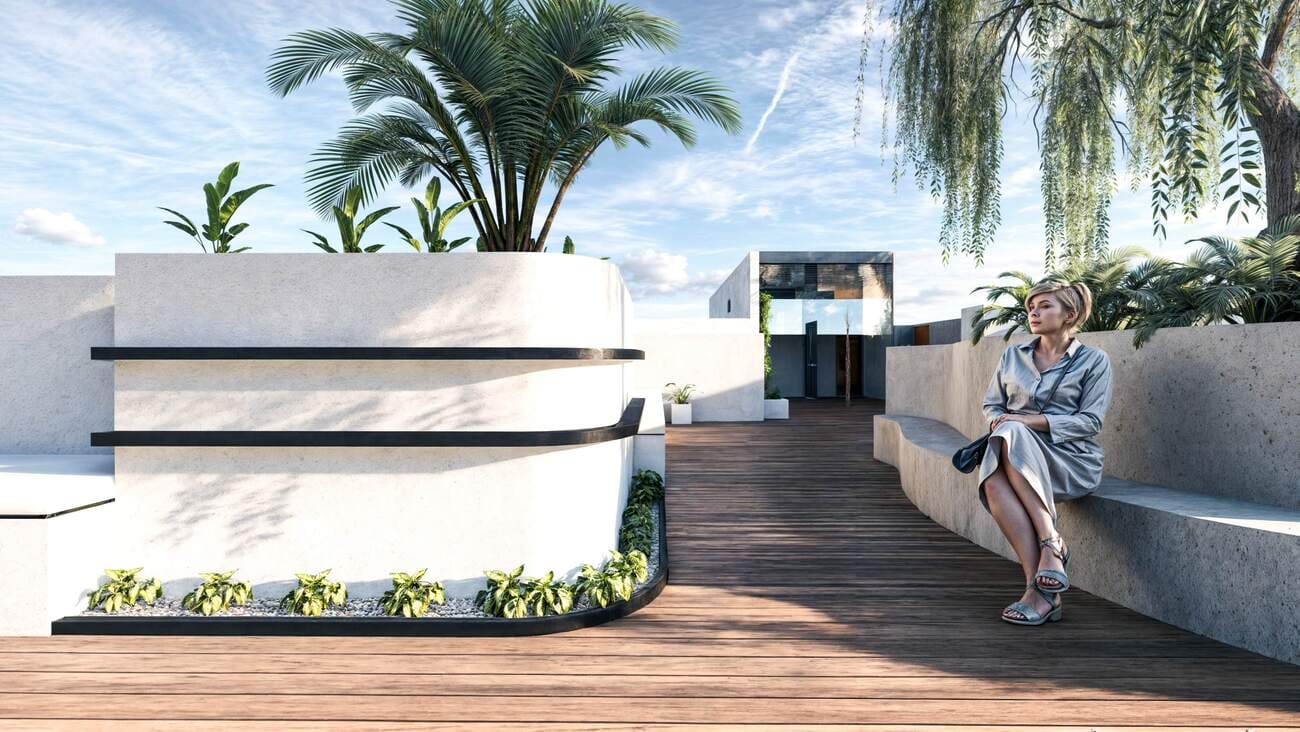 Rooftop Garden & Lounge Area